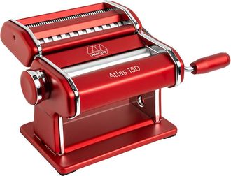 Marcato Atlas 150 Pasta Machine with Cutter, Hand Crank, and Instructions, Made in Italy