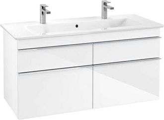 Villeroy & Boch Mueble De Ba&ntilde;o, 1153 X 590 X 502 Mm, Modelo Suspendido, En Madera Blanco Brillante