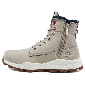 Timberland Brooklyn Side Zip Wide Fit Boots Beige Nubuck A41AM