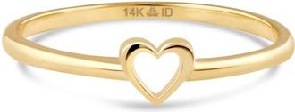 Devata Open Heart Ring in 14K Gold in Yellow Gold at Nordstrom, Size 8
