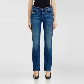 Diesel Regular Jeans Low Waist 1989 D-Mine, Medium blue, Button fly