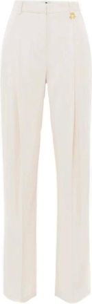 Elisabetta Franchi Mujer, Pantalones, Beige, Talla: S