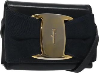 Ferragamo Tweedehands leren schoudertassen - Dames - Vintage Schoudertas - Blauw - ONE Size - Leer - Vintage