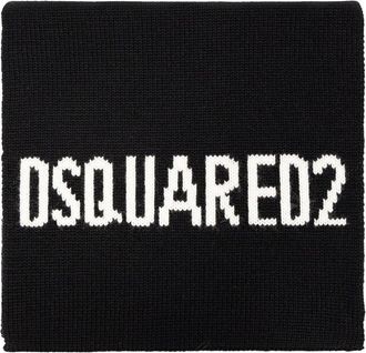 Dsquared2 Logo-intarsia Scarf