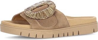 Gabor Lug Sole Slide Sandal in Peanut at Nordstrom, Size 10.5-11Us