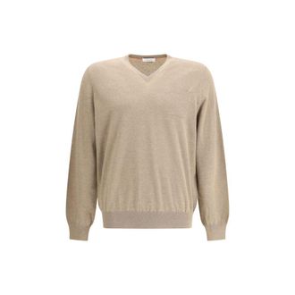 Ferragamo Beige Fleece Wool Mens Sweatshirt