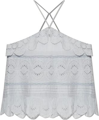 Isabel Marant Tops, Dames, Blauw, L, Katoen, Prisha Top