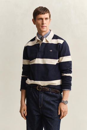 GANT Men Striped Rugger (XXXL) EVENING BLUE