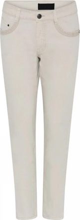 C.Ro Off White Stijlvolle Jenny Jurk - Dames - Slim Fit Jeans - Grijs - S - Jeans