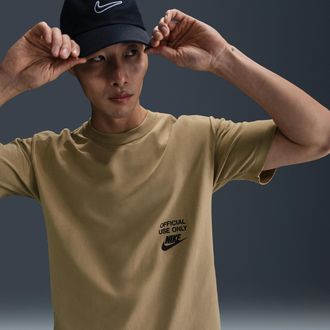 Nike Mens Nike Sportswear Max90 T-Shirt in Brown | HJ0774-297