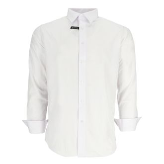 Scotch & Soda Heren Oxford overhemd met lange mouwen (Wit)
