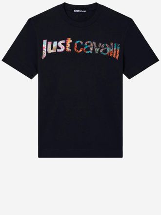 Just Cavalli Baumwoll-T-Shirt mit Logo