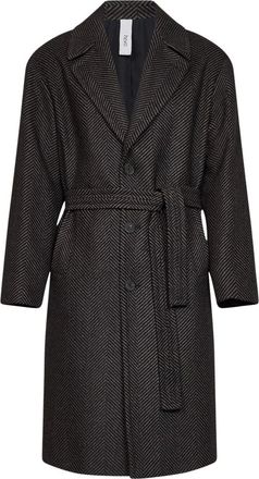 Hev&ograve; Hombre, Abrigos, Negro, Talla: XL