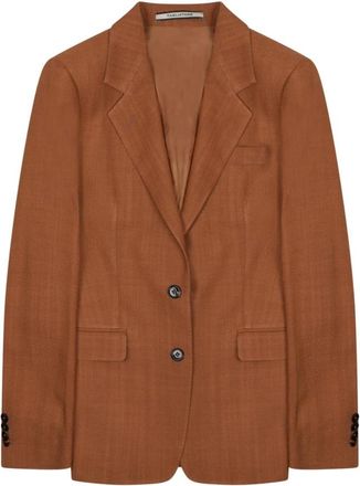 Tagliatore Parigi Blazer - Dames - Blazers - Bruin - M - Wol - Jassen