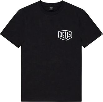 Deus Camiseta de Manga Corta de Corte Regular - Tops - Hombre - Negro - XL