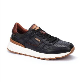 Pikolinos Mens Aranda Lace Up Trainer Shoes In Black
