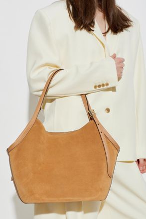 Kate Spade New York Suede Bag Deco Tulip, Womens, Beige