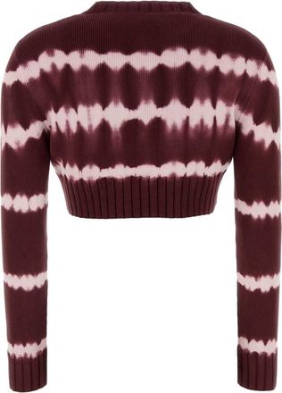 Balenciaga Burgundy- White Exterior: Cotton T-Shirt Burgundy/ T-shirts And Polos