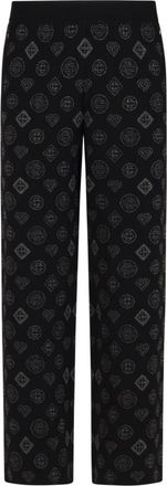 Casablanca Monogram Jacquard Broek - Heren - Straight fit broeken - Zwart - S - Polyester - Broeken