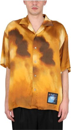 AMBUSH Bowling Shirt - Heren - Korte mouwen Overhemden - Geel - S - Overhemden