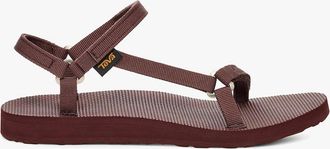 Teva Womens Teva ORIGINAL UNIVERSAL SLIM Womens Cross Strap Sandals Rum Raisin - Cream - Size: 3