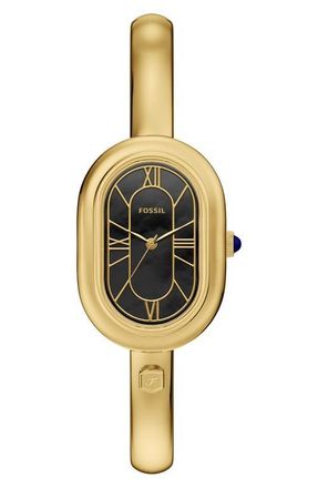 Fossil Sloan Bracelet Watch, 24mm x 36mm in Gold/Black at Nordstrom