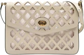 Gucci Pre-owned Cross Body Bags, female, White, Size: ONE SIZE Pre-owned Cross Body Bag