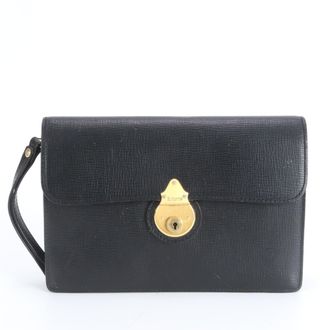 Burberry Black Leather Pouch (Pre-Owned)