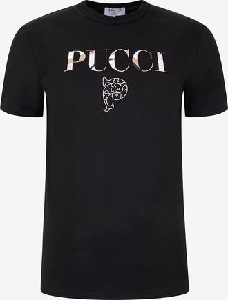 Pucci Kurzarm-T-Shirt mit Logoprint