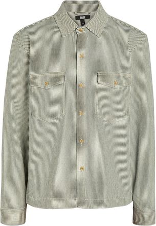 Paige Renzi Striped Denim Jacket - Navy - S