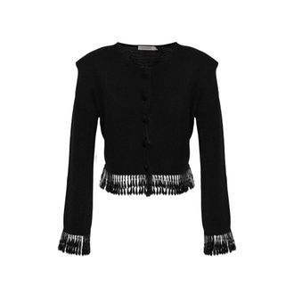By Malene Birger Beaded-fringe Cardigan