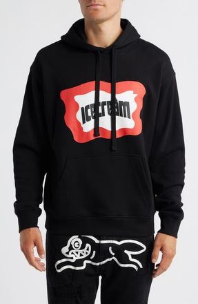 Icecream Play Graphic Hoodie in Black at Nordstrom, Size Large