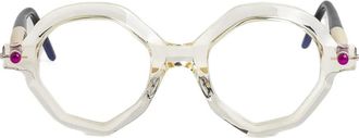 Kuboraum P18 abstract-frame glasses - Neutrals