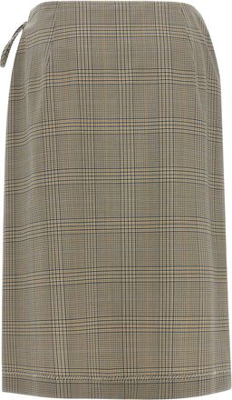 Marni Womens Gray Polyester Midi Skirt