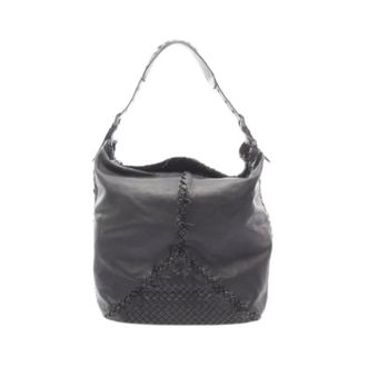 Bottega Veneta Pre-owned Shoulder Bags, female, Black, Size: ONE SIZE Pre-owned Vintage Intrecciato Tote Bag