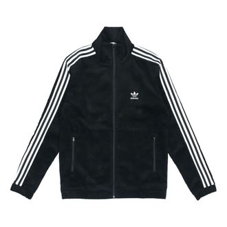 adidas originals Cord corduroy Zipper Jacket Black ED6127