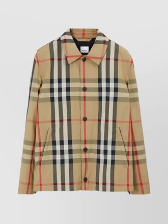 Burberry check shirt jacket