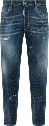Dsquared2 Skater Jeans - Heren - Slim Fit Jeans - Blauw - XL - Katoen - Jeans