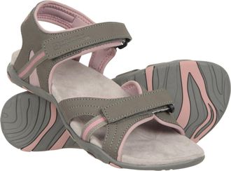 Mountain Warehouse Oia Womens Sandals - Lightweight & Flexible Shoes, Cushioning Foam, Hook & Loop Fastening - For Spring, Summer, Beach, Walking, Travelling Pink Adult 