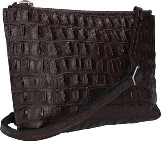 Shabbies Amsterdam Festival Crossbody Printed Leather - Dames - Schoudertassen - Bruin - ONE Size - Leer - Tassen