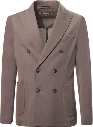 Circolo 1901 Blazer - Heren - Blazers - Bruin - XL - Katoen - Jassen