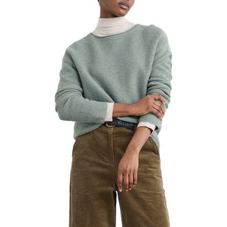 Seasalt Cornwall Fruity Merino Wool Blend Sweater in Celadon at Nordstrom Rack, Size 8