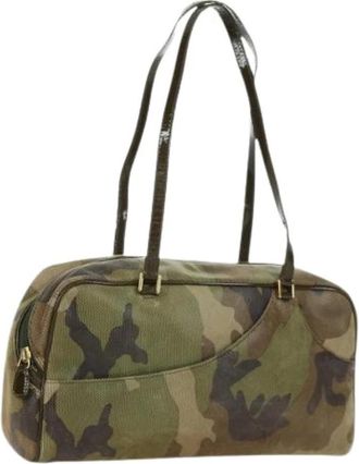 Dior Pre-owned Handbags, female, Multicolor, Size: ONE SIZE Pre-owned Suede Hand Bag