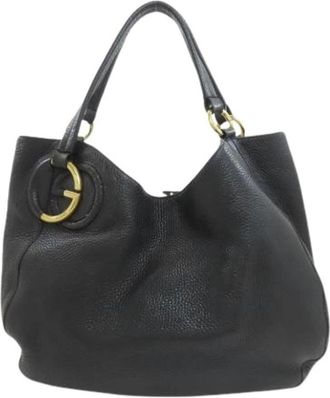 Gucci Pre-owned Vintage Tote Bag - Dames - Vintage Handtas - Zwart - ONE Size - Leer - Vintage