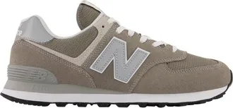 New Balance Mens 574 - Running Shoes White/Grey Size 10.0