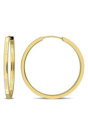 Delmar Square Tube Hoop Earrings in Gold at Nordstrom Rack