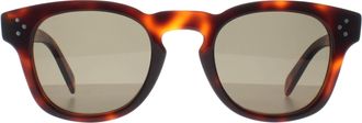 Celine Celine Round Mens Blonde Havana Green Bold 3 Dots CL40233I - Brown - One Size