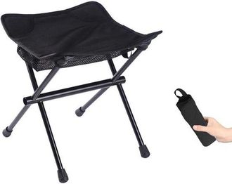 OEM Taburete Plegable Ligero Para Camping - Silla Plegable Port&aacute;til De 30 Cm Para Senderismo, Pesca Y Actividades Al Aire Libre De Hasta 180 Kg