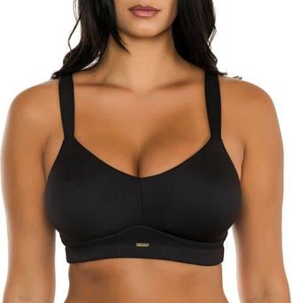 Affinitas Holly Wire-Free Seamless Bra in Black at Nordstrom, Size X-Large
