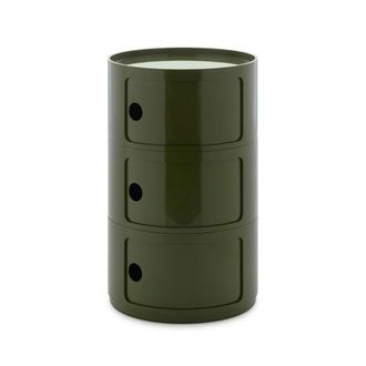 Kartell New Big Componibili 3 Container, H 69,5 cm, gr&uuml;n